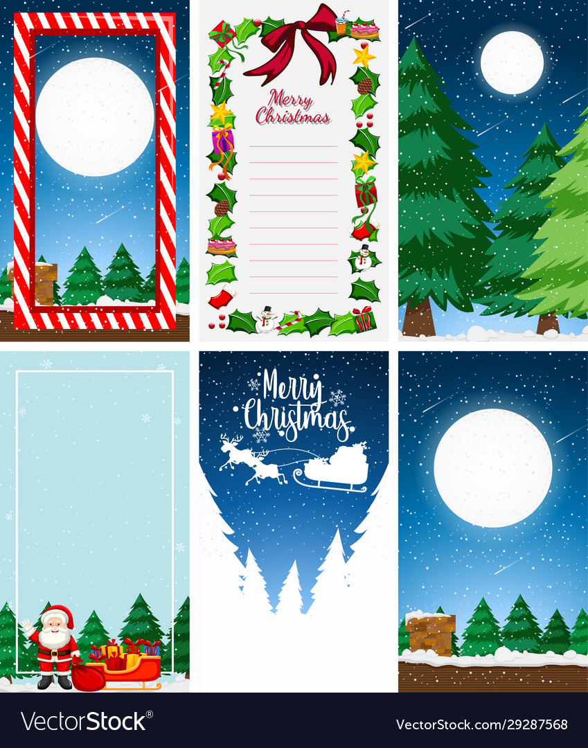 Background templates with christmas theme Vector Image