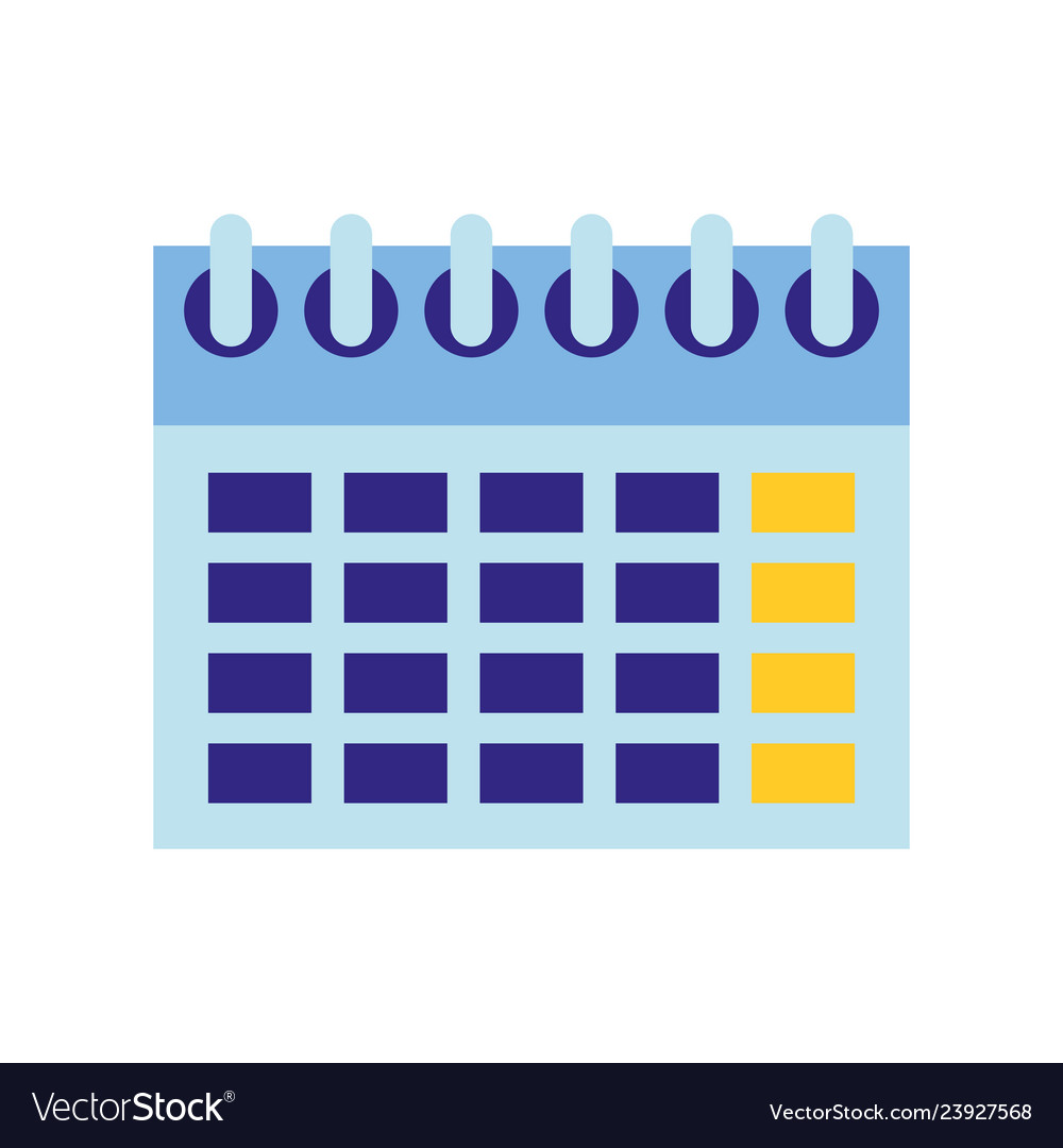 Calendar date reminder plan isolated image Vector Image