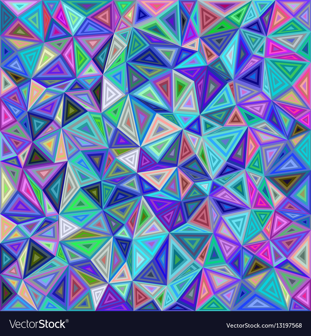Colorful Chaotic Triangle Mosaic Tile Background Vector Image Mosaic Tile Background Vector Image