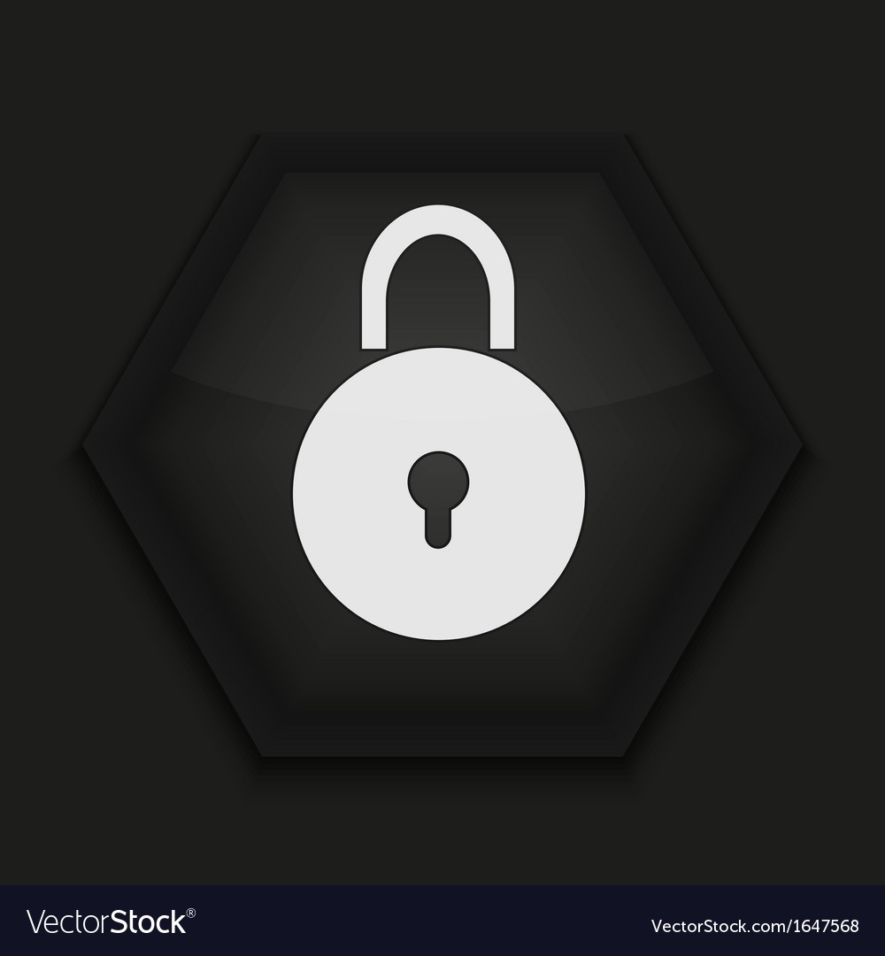 Creative icon on black background eps10