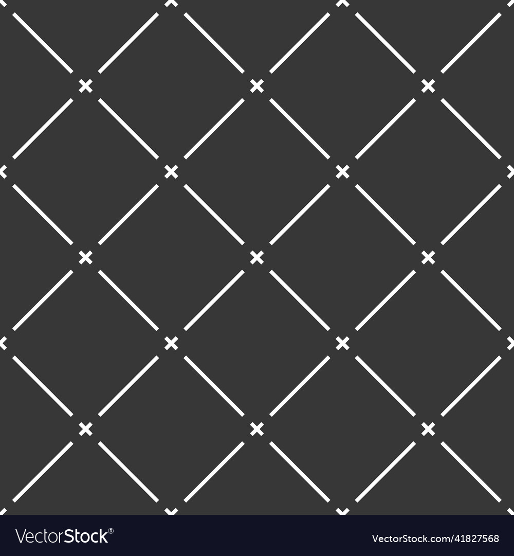 Cross lined seamless minimalistic pattern minimal vector image Cross lined seamless minimalistic pattern minimal