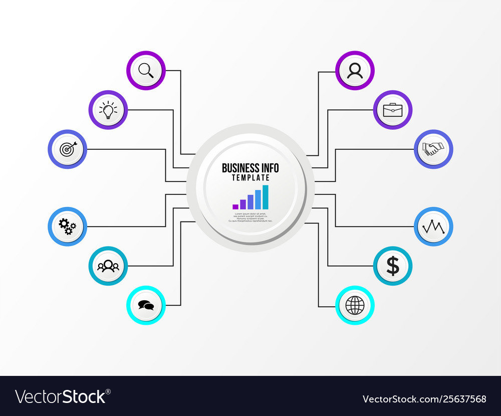 Infographic design template with options steps