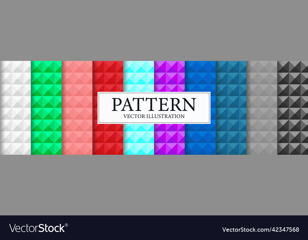 Set of 10 abstract multi-colored patterns from Vector Image Set of 10 abstract multi-colored patterns from