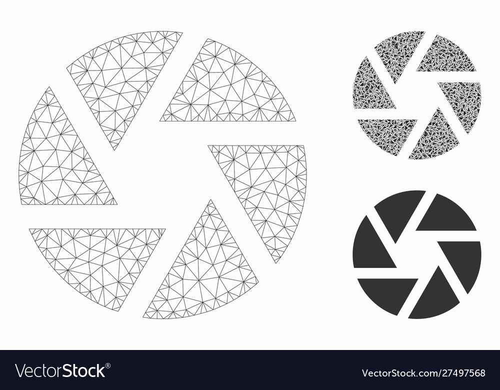 Shutter mesh carcass model and triangle