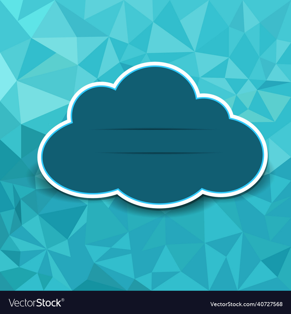 Triangle pattern background with clouds