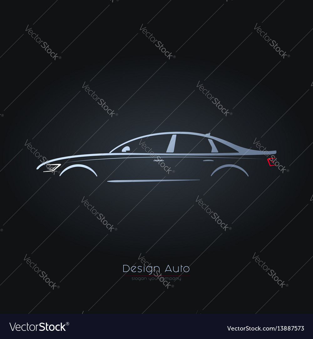 Abstract car Royalty Free Vector Image - VectorStock