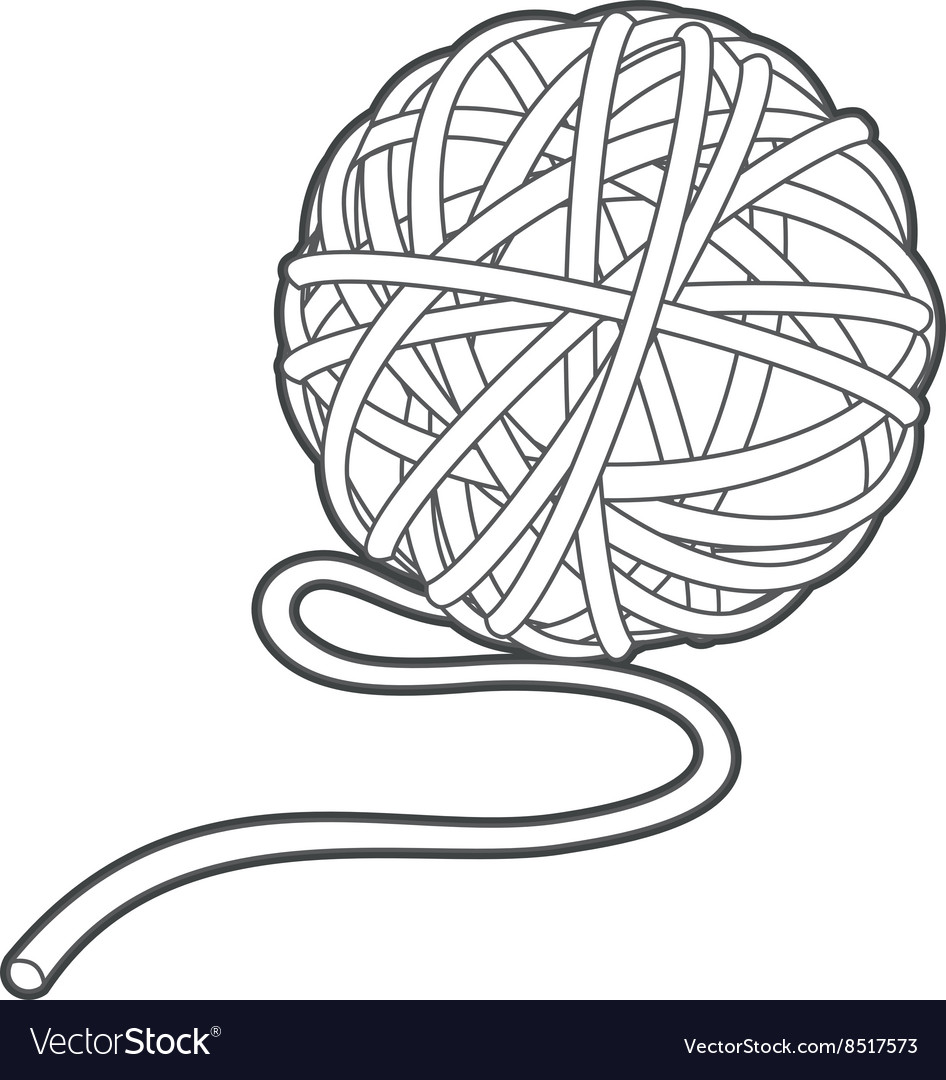 ball of yarn illustration