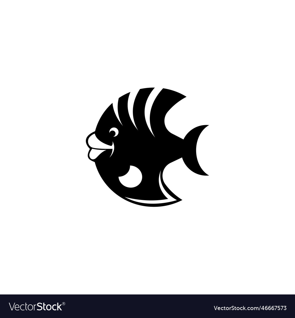 Cute fish icon clip-art design