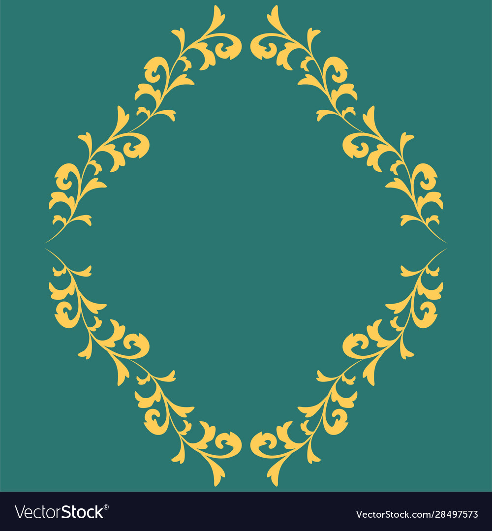 Decorative element traditional damask pattern eps Vector Image Decorative element traditional damask pattern eps