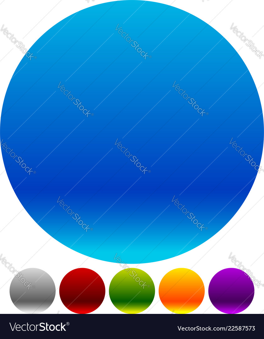 Empty colorful circle shapes elements eps