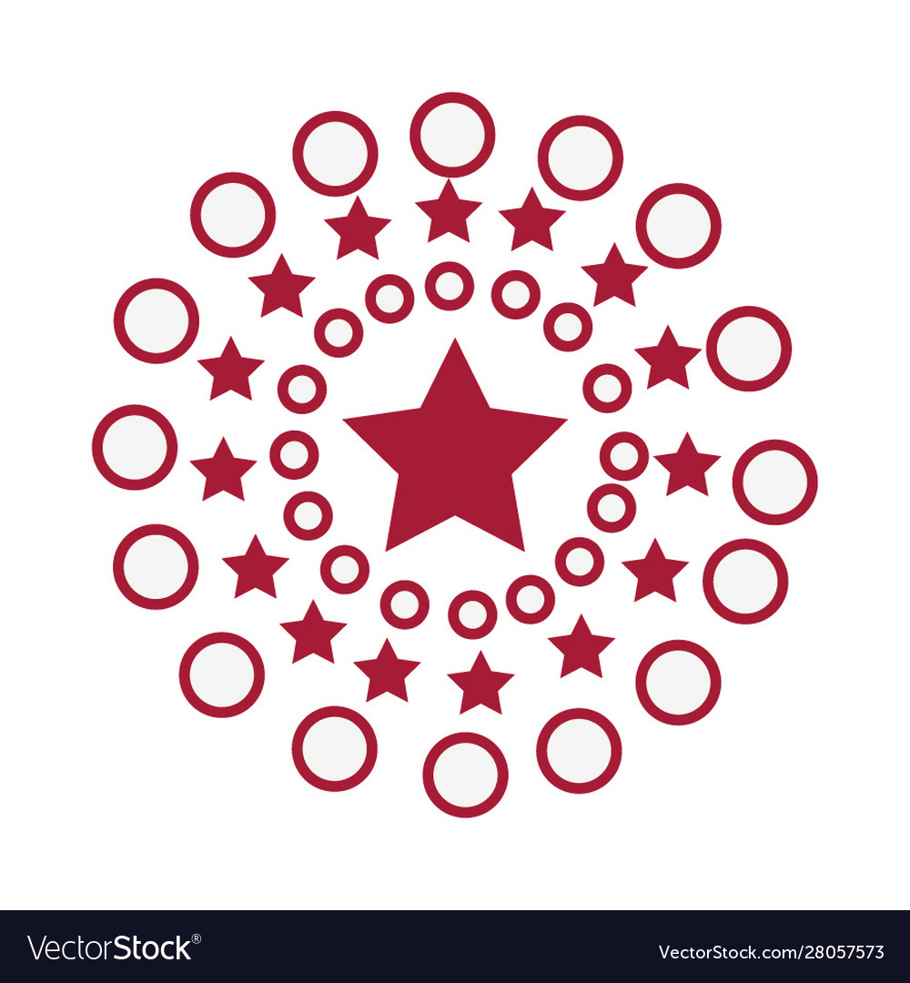Fireworks explosion circular splash with stars Vector Image Fireworks explosion circular splash with stars