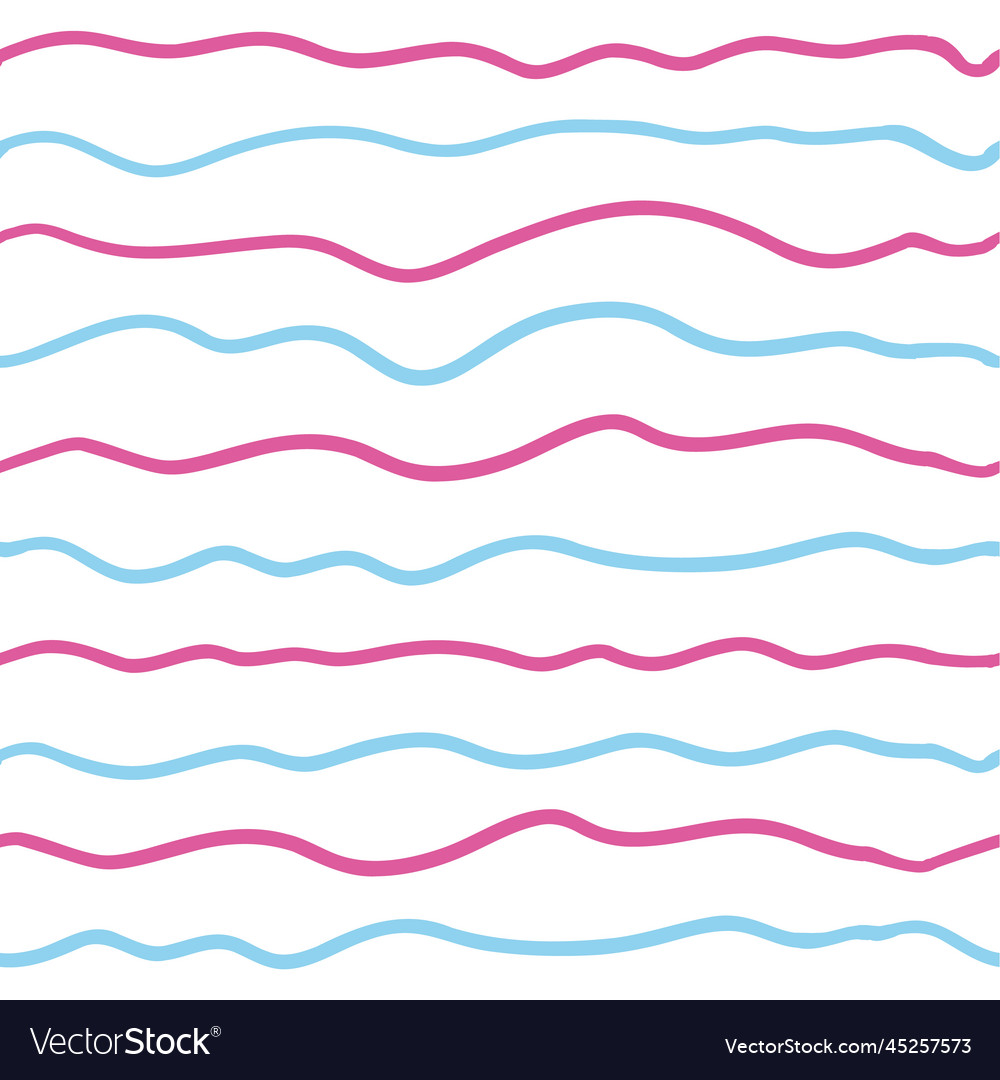 Line wave seamless pattern Vector Image Line wave seamless pattern