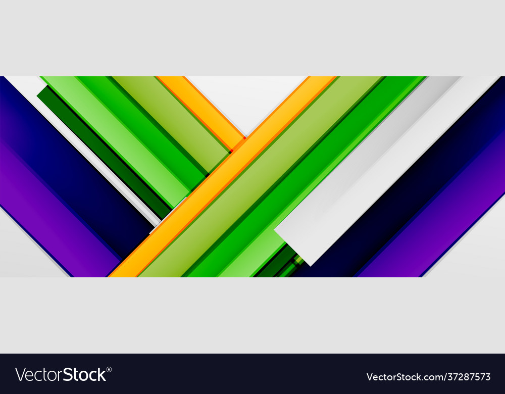 Multicolored lines background design template Vector Image Multicolored lines background design template