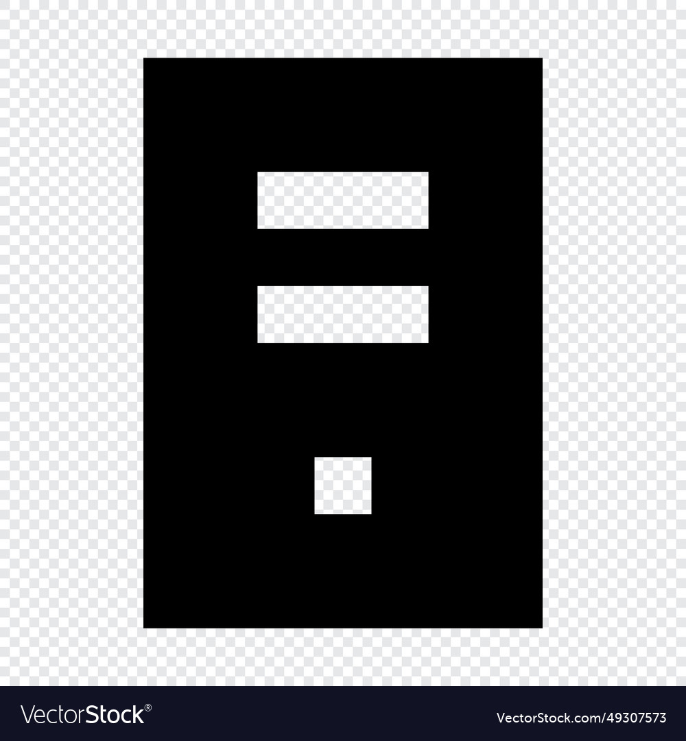Personal computer icon suitable for website ui vector image Personal computer icon suitable for website ui