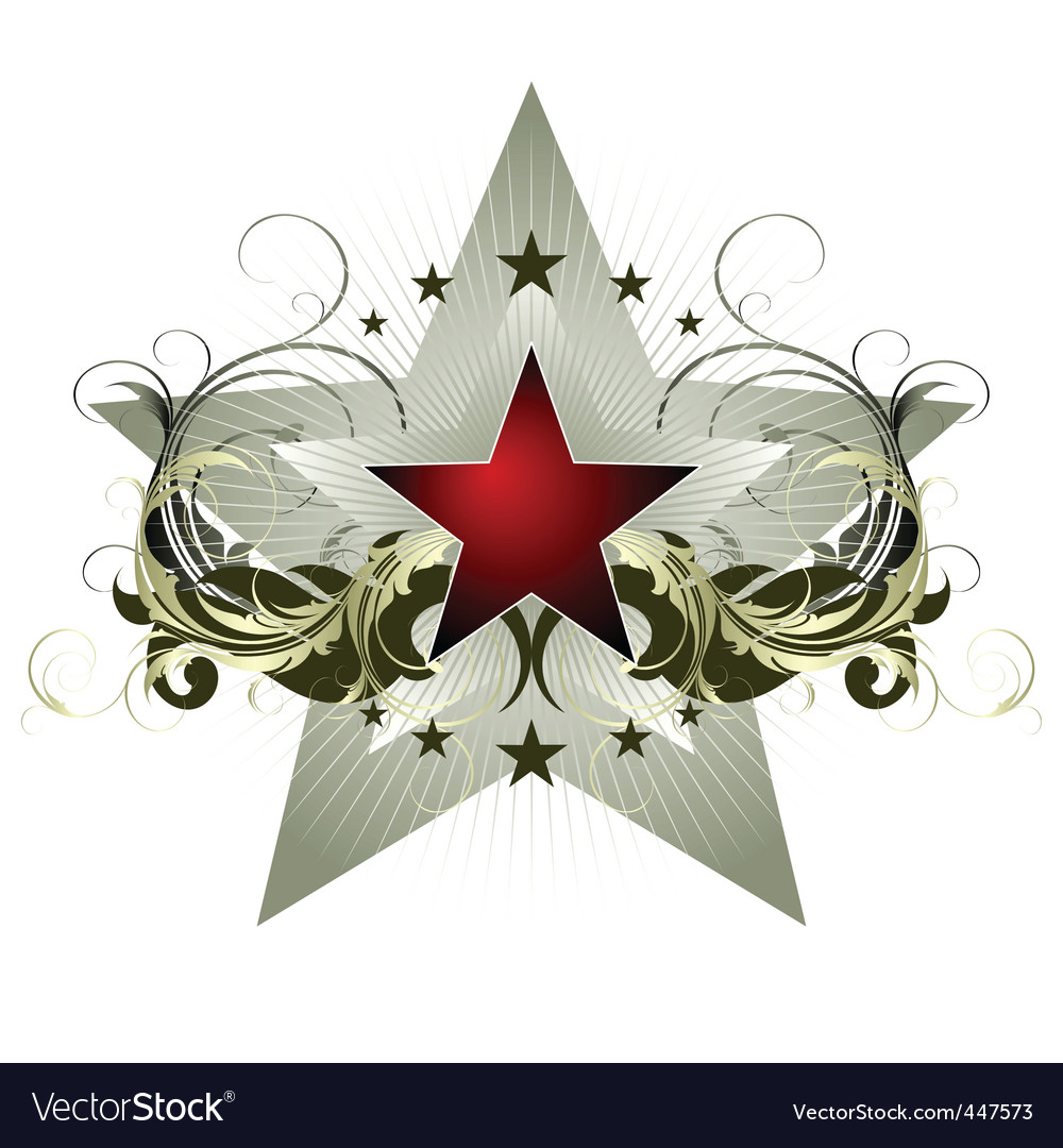 Star with ornate elements