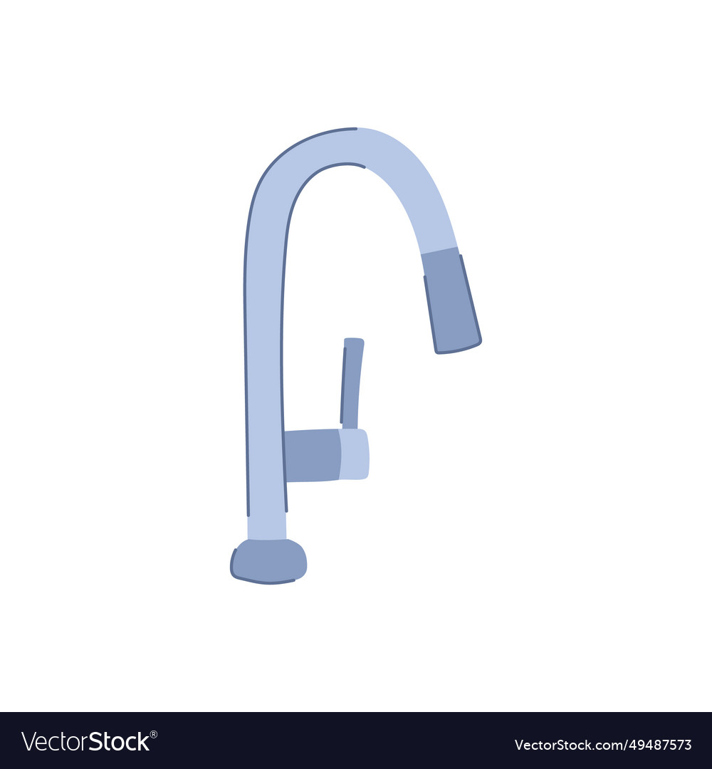 Steel kitchen faucet cartoon