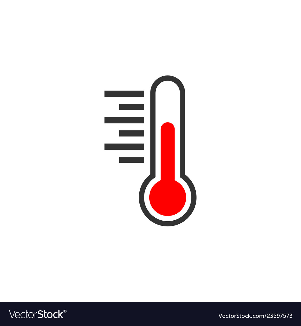 Thermometer icon graphic design template