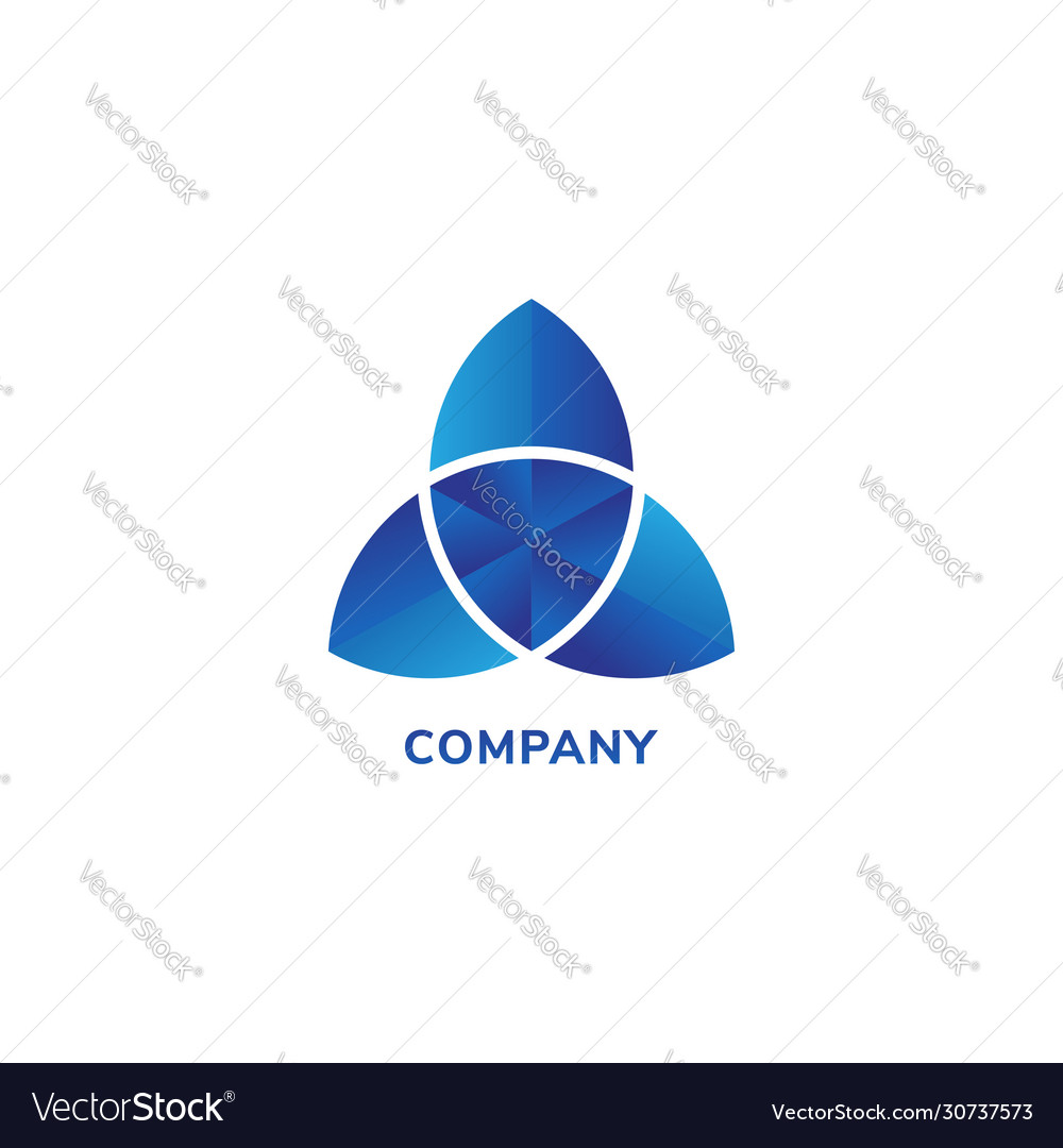 Three element security logo design template