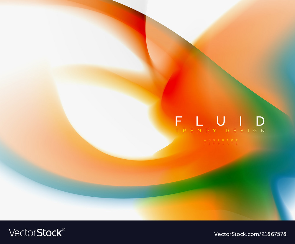 Background abstract color flow liquid design vector image Background abstract color flow liquid design