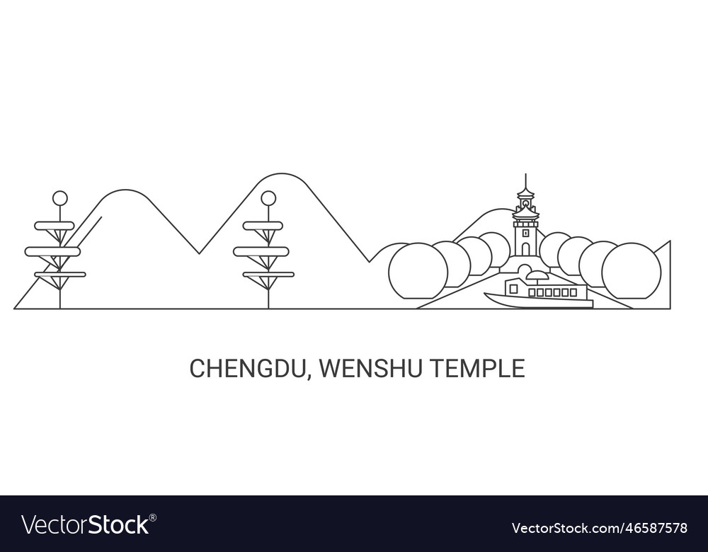 China chengdu wenshu Tempel Reise Wahrzeichen