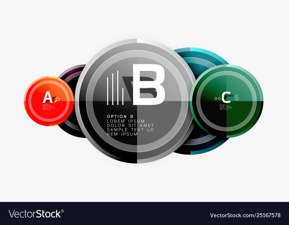 Circular pattern abstract circles composition Vector Image Circular pattern abstract circles composition