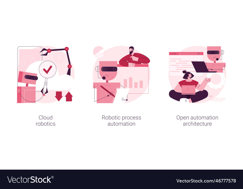Computer science abstract concept vector image Computer science abstract concept
