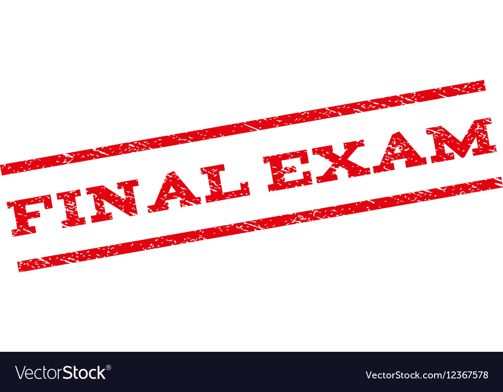 Final exam watermark stamp