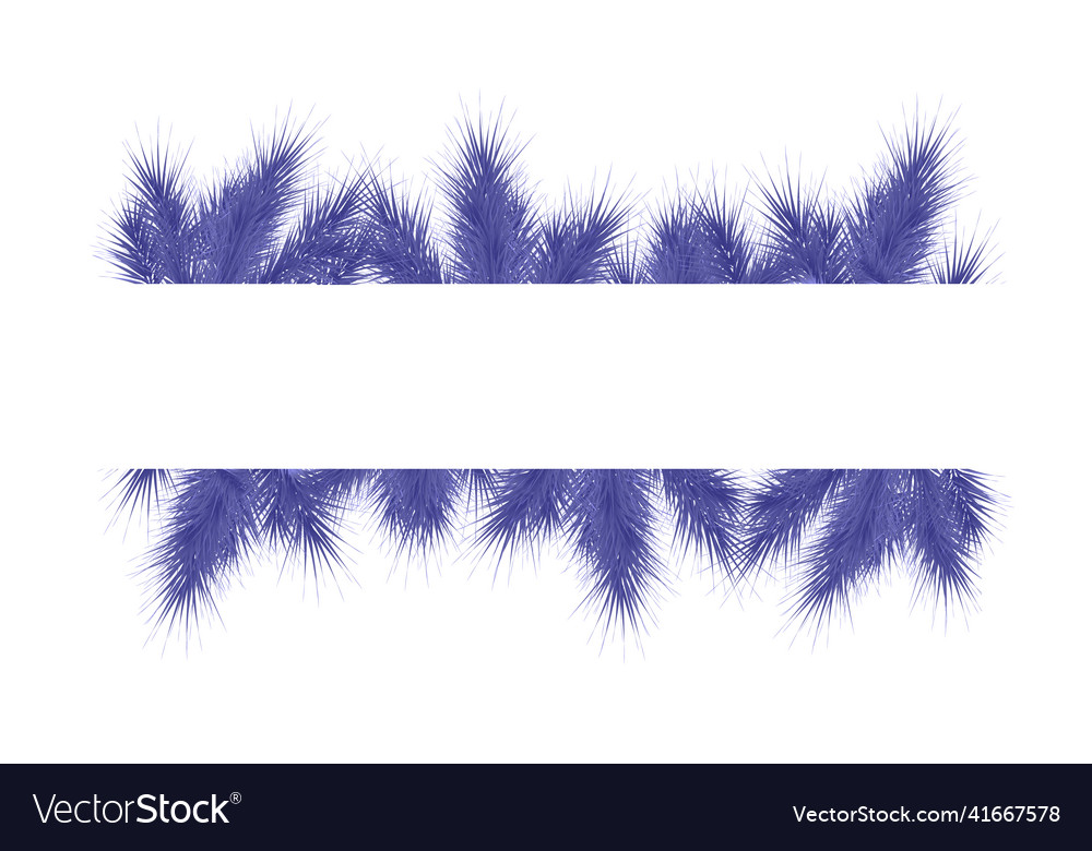 Frame with fir tree on transparent background vector image Frame with fir tree on transparent background