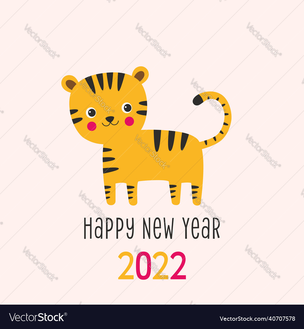 Happy new year 2022 greeting card