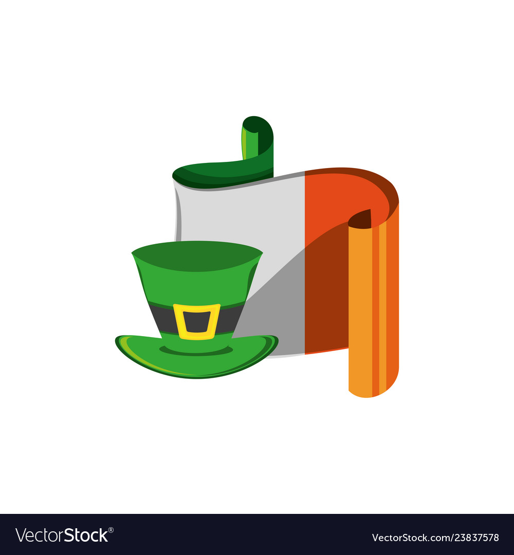 Leprechaun hat with flag irish