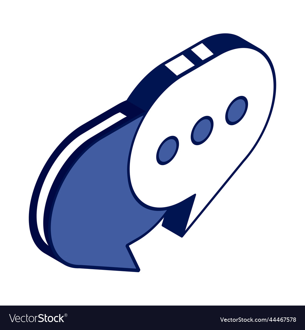 Speech bubble message
