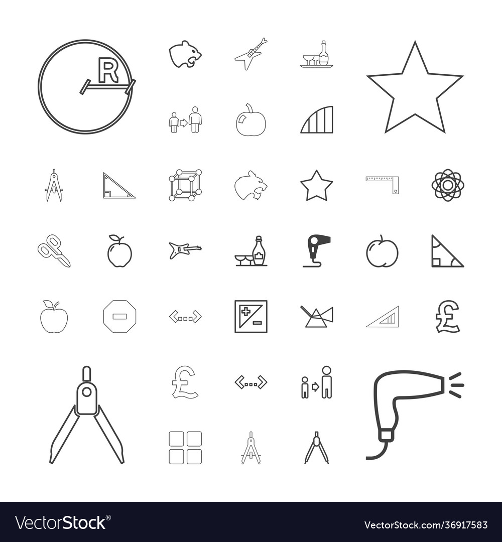 37 geometric icons