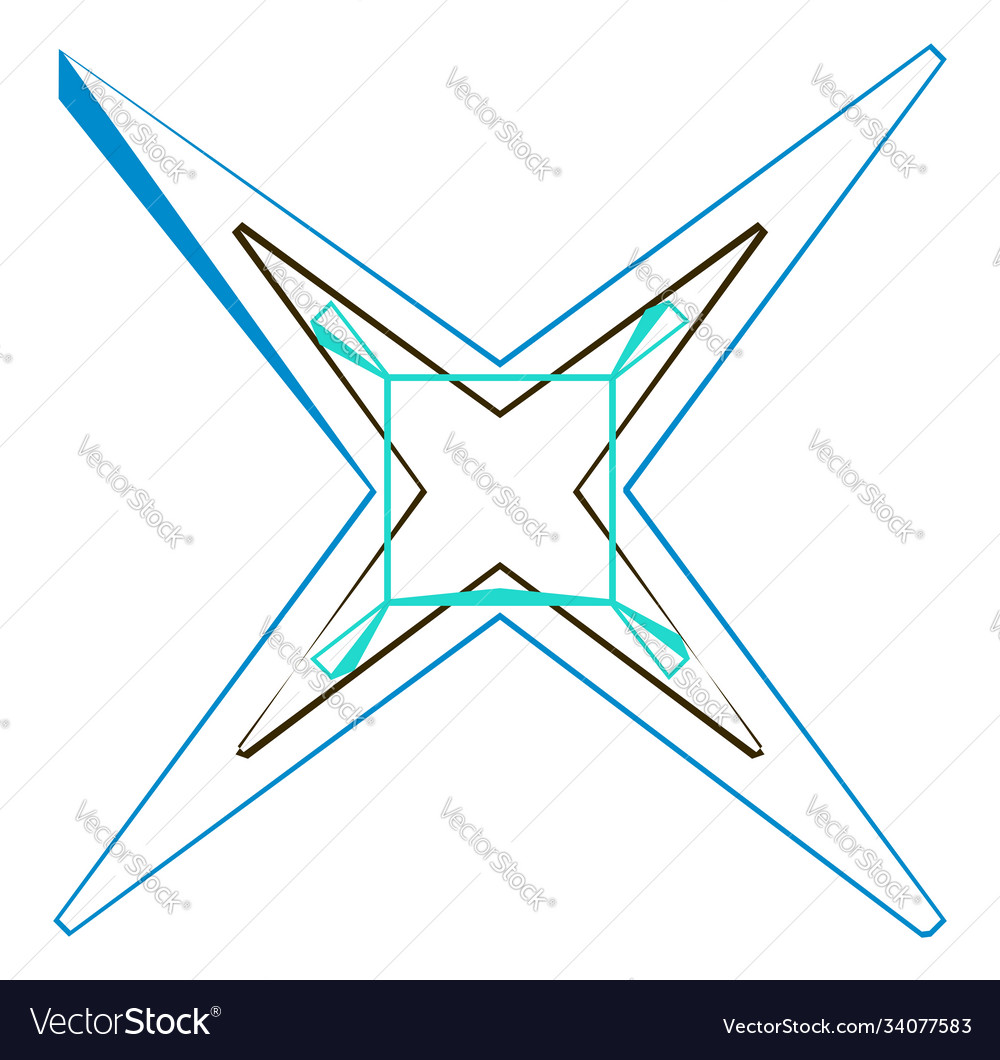 Abstract random geometry shape generative art vector image Abstract random geometry shape generative art