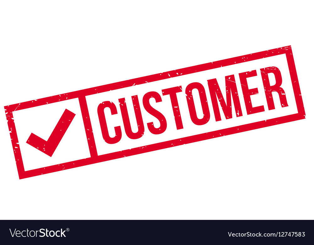 Customer rubber stamp Royalty Free Vector Image