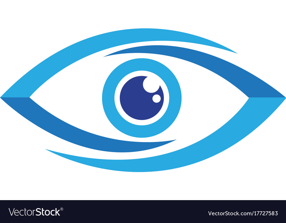 Eye care logo design Royalty Free Vector Image