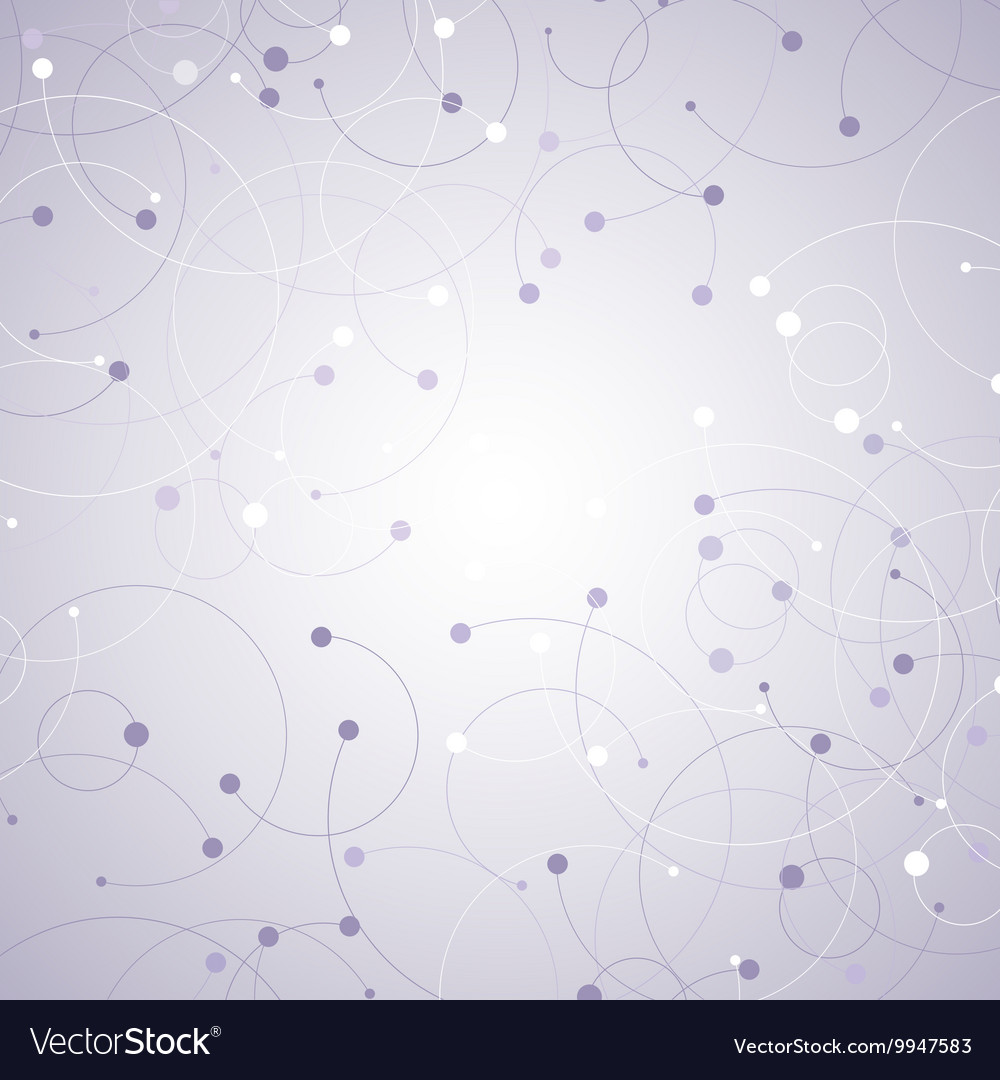 Geometric pattern with connected lines and dots