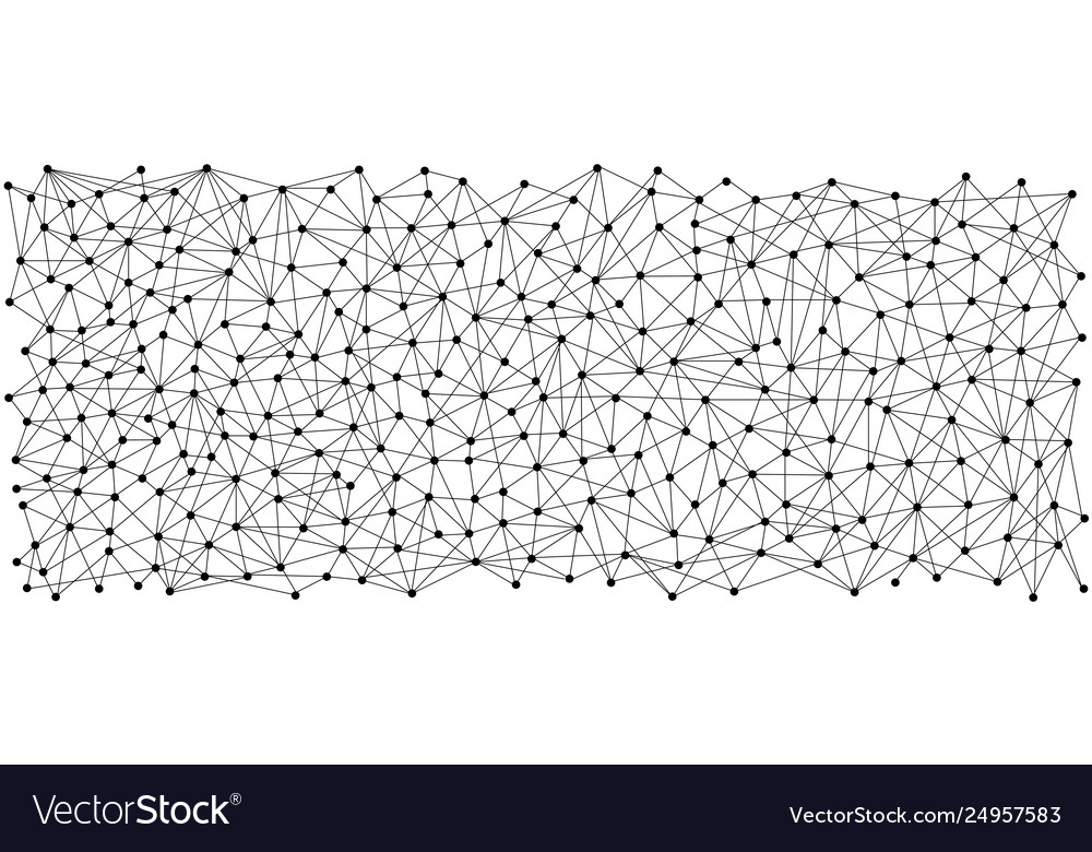 Line and dot pattern background vector image Line and dot pattern background
