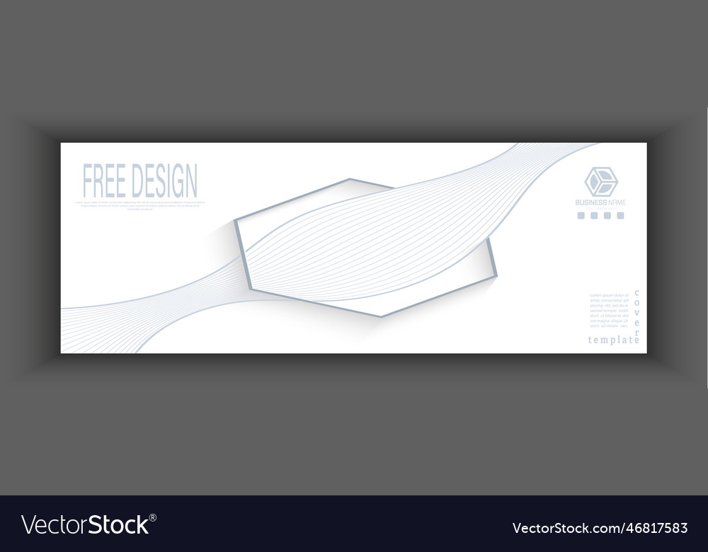 Linear composition template for the design vector image Linear composition template for the design