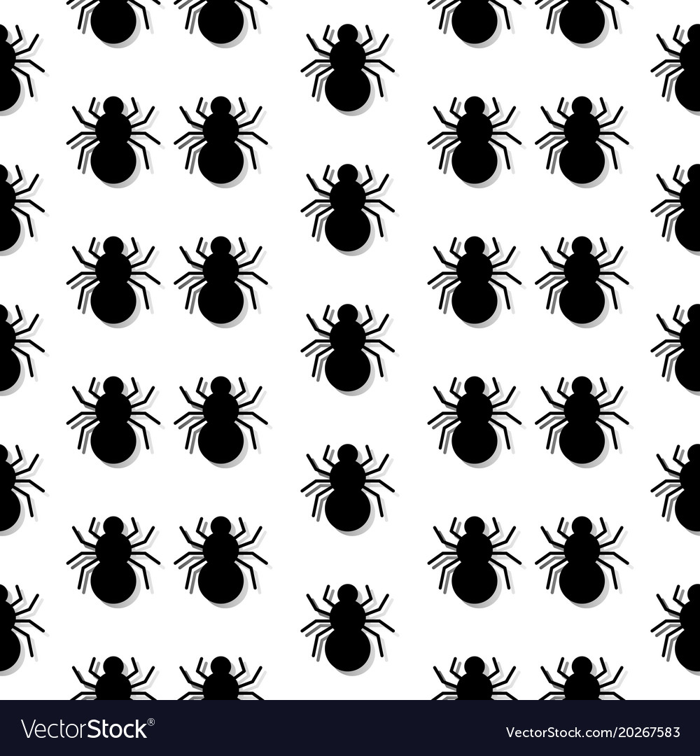 Pattern with the image of spiders