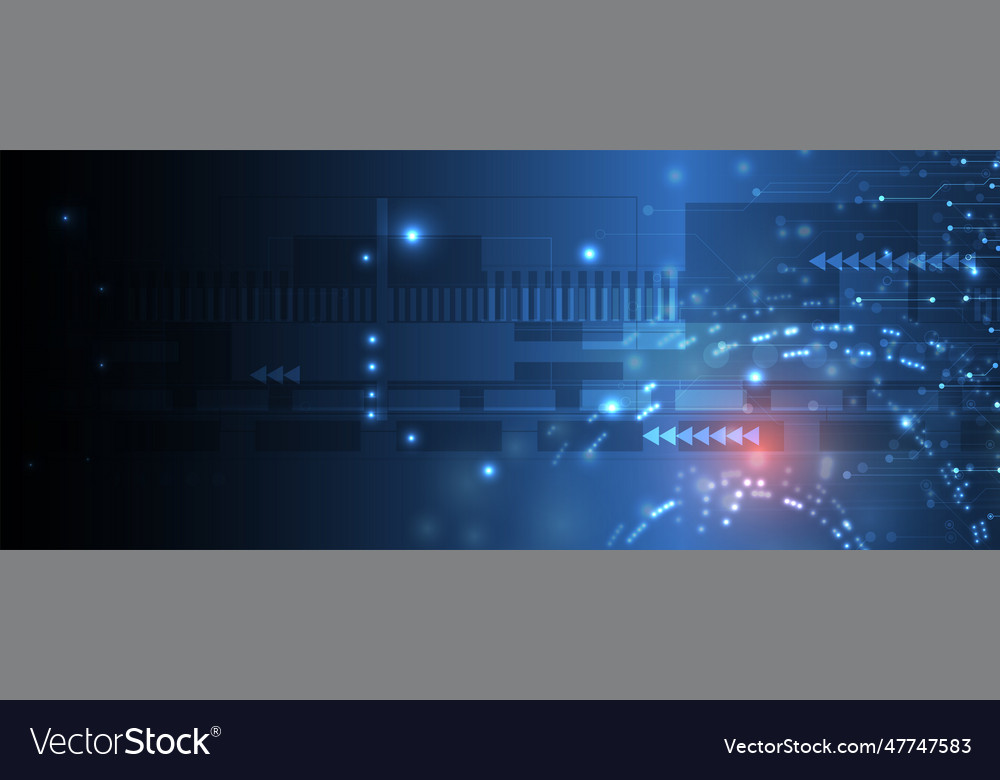 Technology data background idea of global vector image Technology data background idea of global