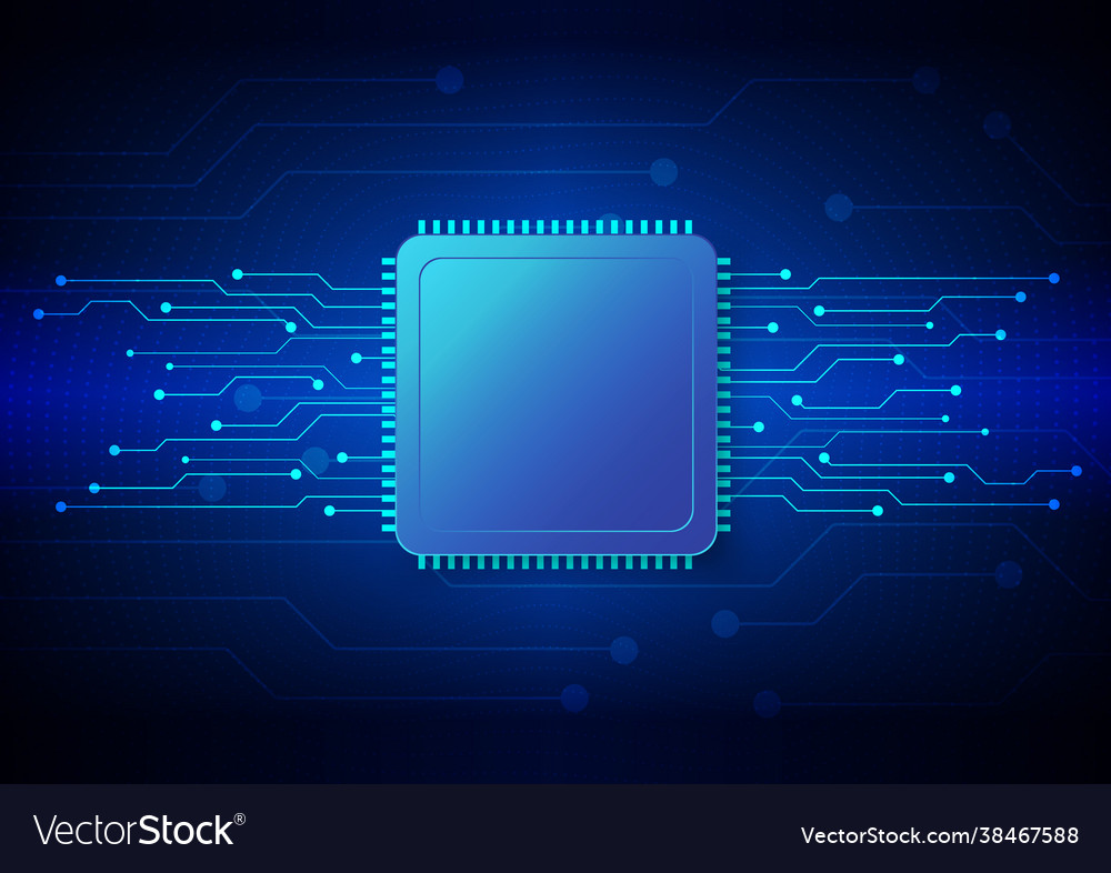 Circuit technology background with hi-tech vector image Circuit technology background with hi-tech