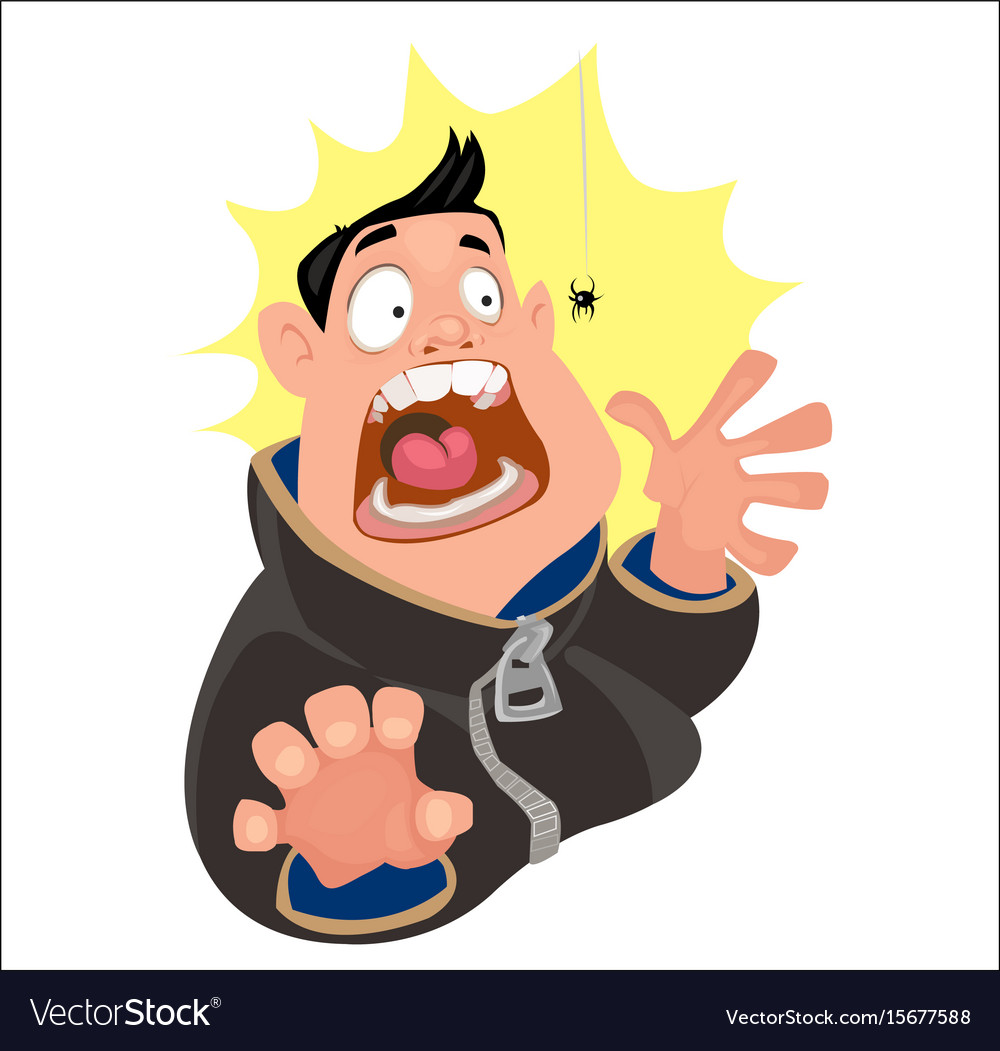 Digital funny cartoon man Royalty Free Vector Image