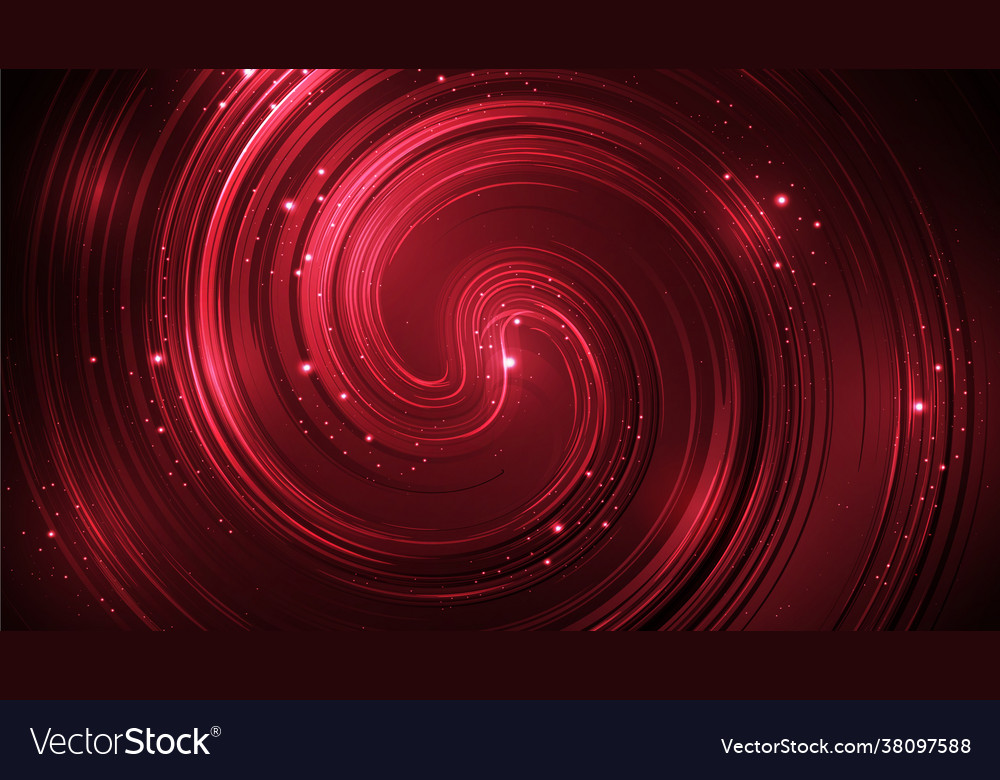 Red abstract background designed with spiral style vector image Red abstract background designed with spiral style