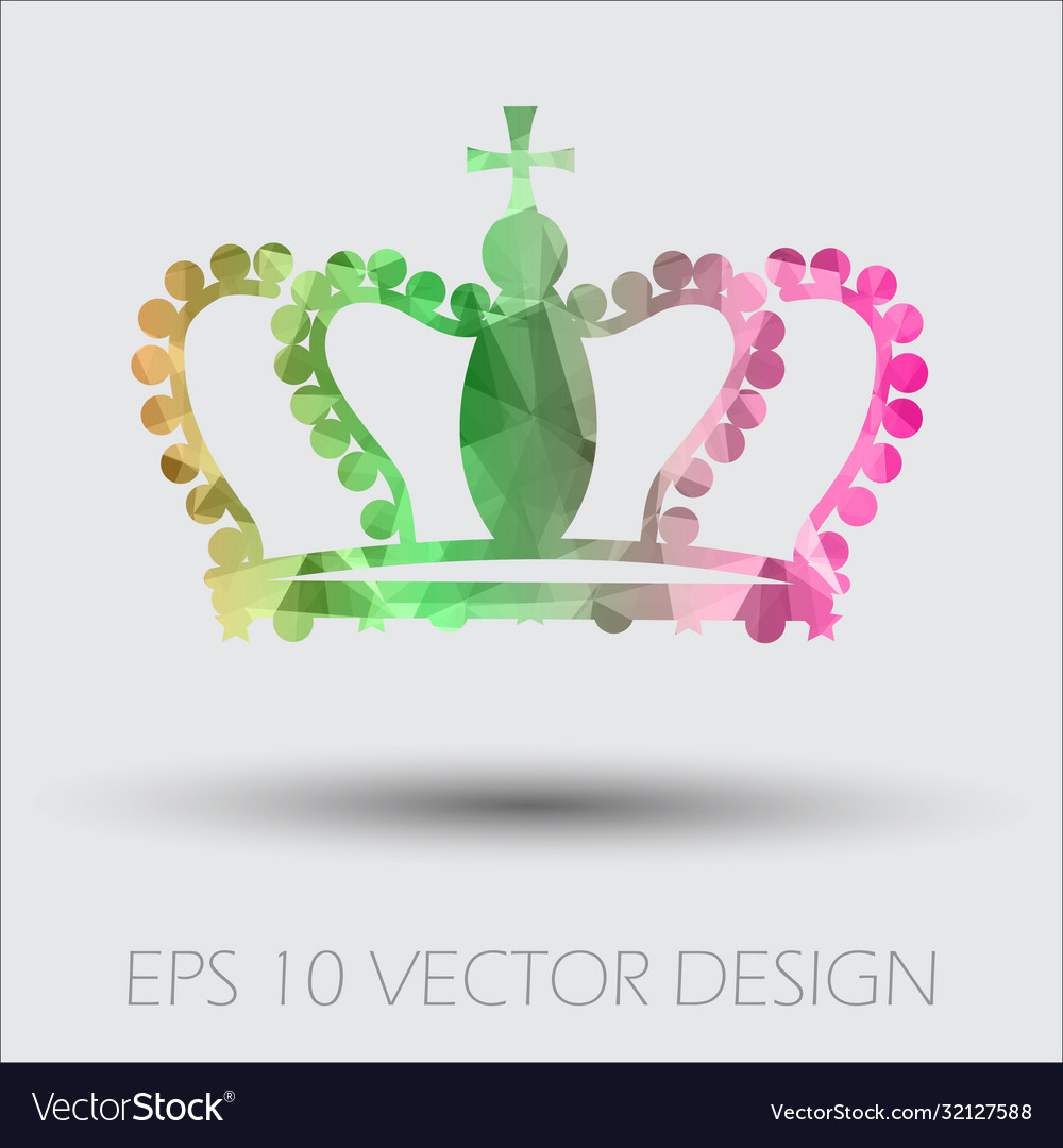 Royal crown graphic design element