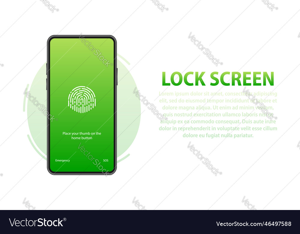 Smartphone with passcode lock screen interface