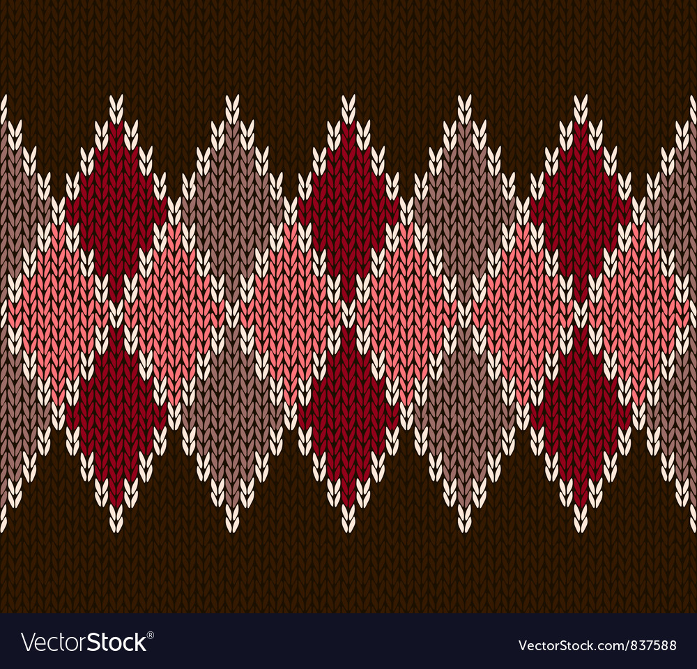 Style seamless knitted pattern