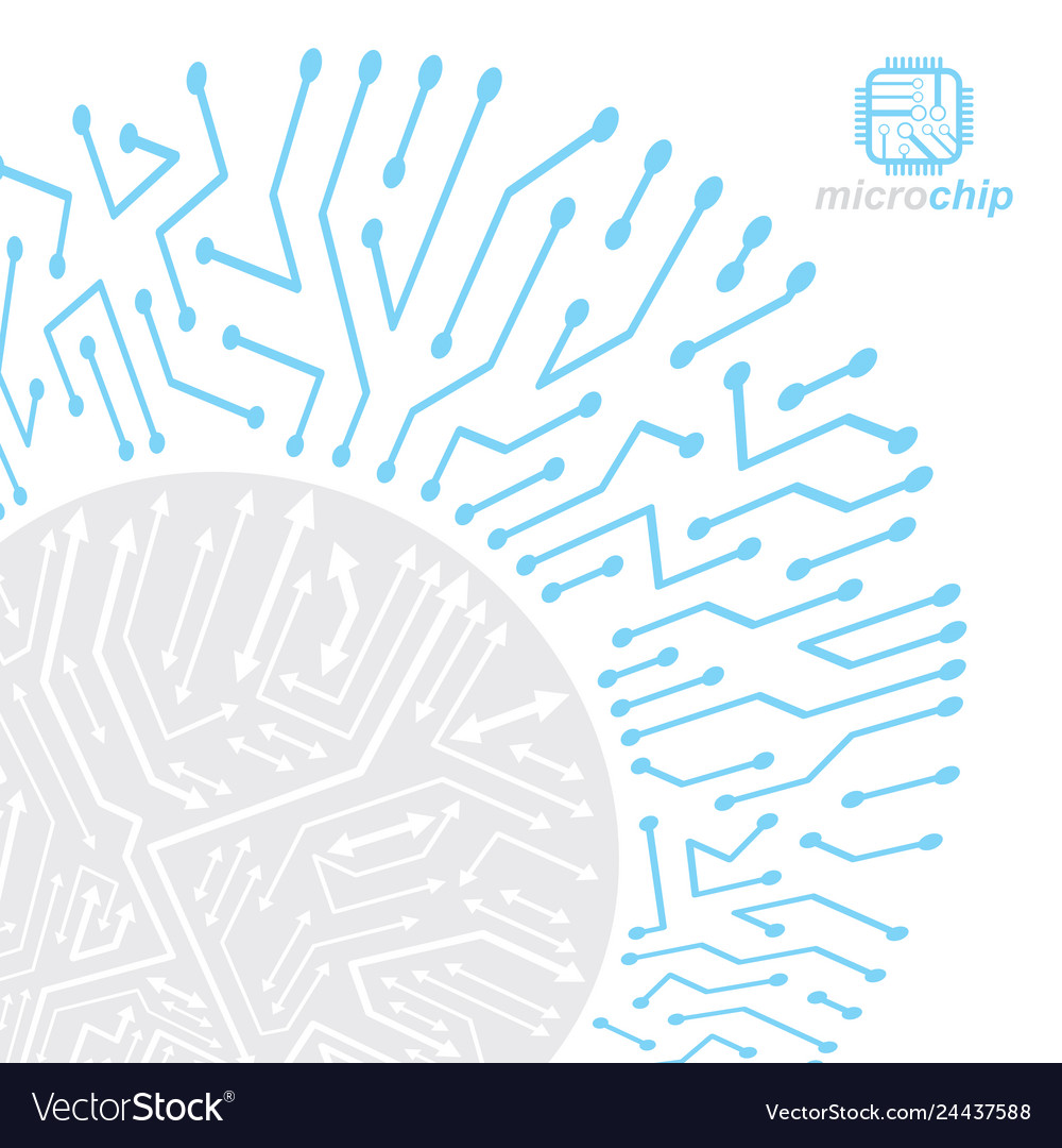 Technology communication cybernetic element vector image Technology communication cybernetic element