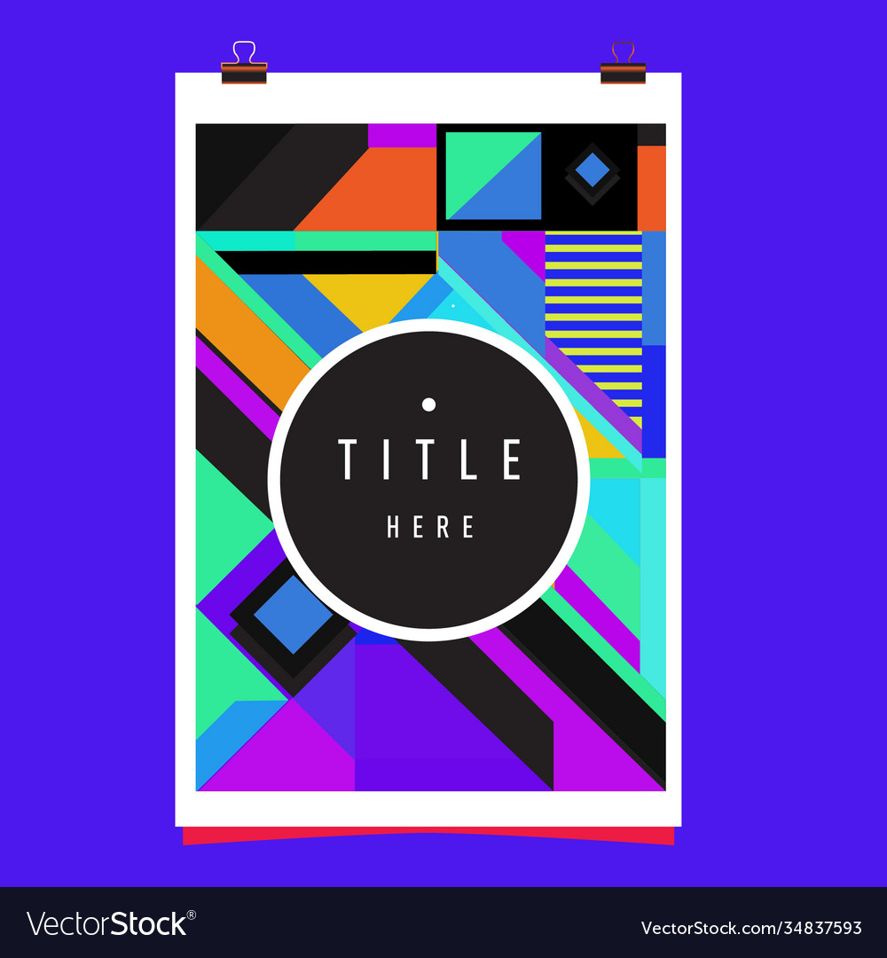 Abstract colorful geometric pattern background Vector Image Abstract colorful geometric pattern background
