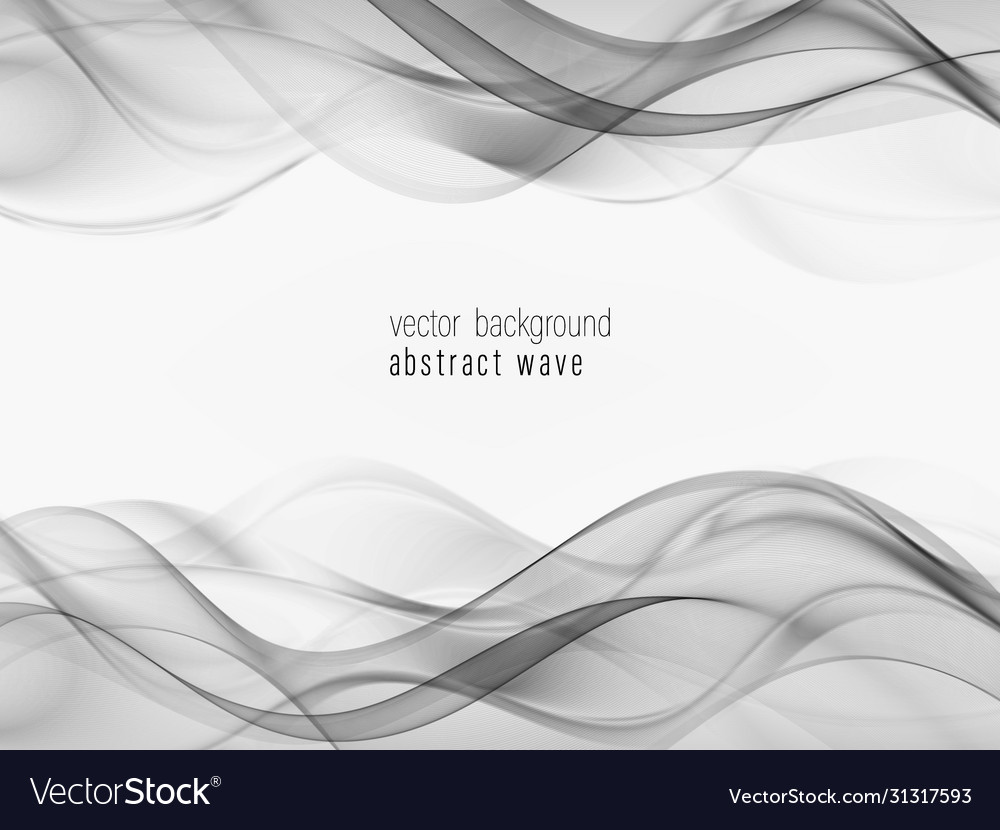 Abstract Wave Background - Grey Swoosh
