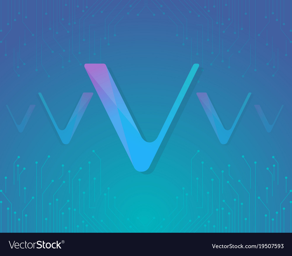 Background blockchain style vechain collection